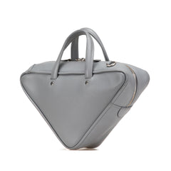 Medium Leather Triangle Duffle Bag