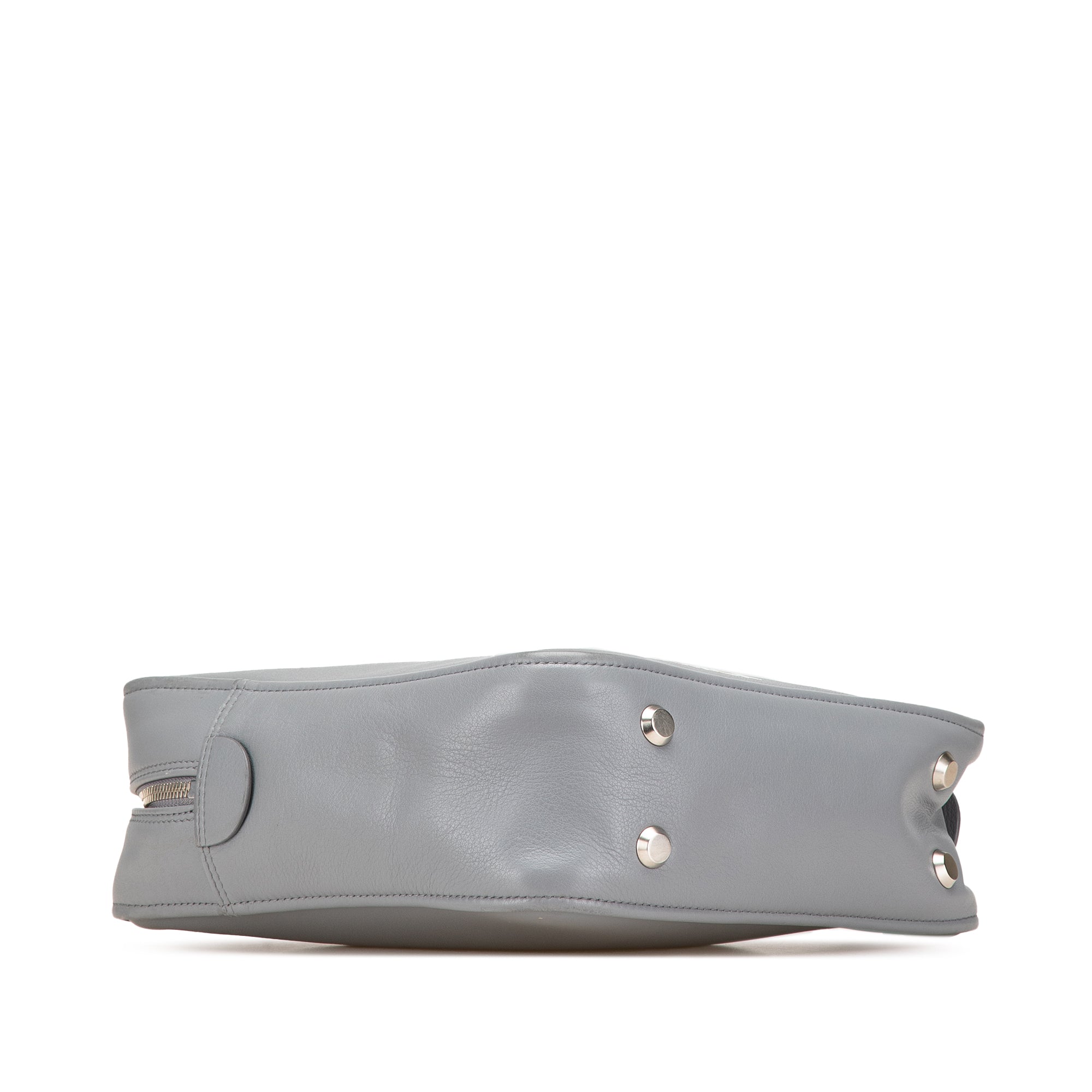 Medium Leather Triangle Duffle Bag
