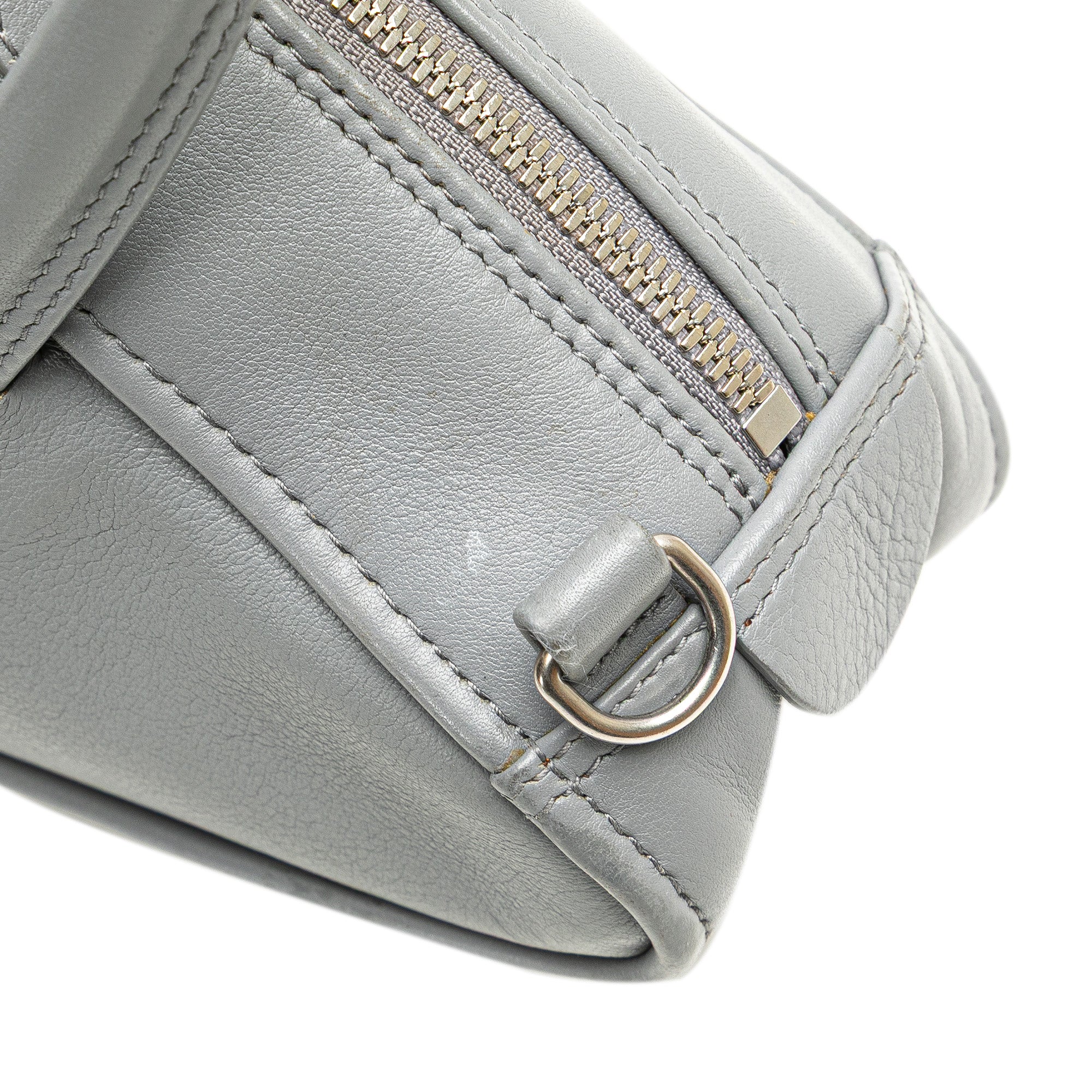 Medium Leather Triangle Duffle Bag