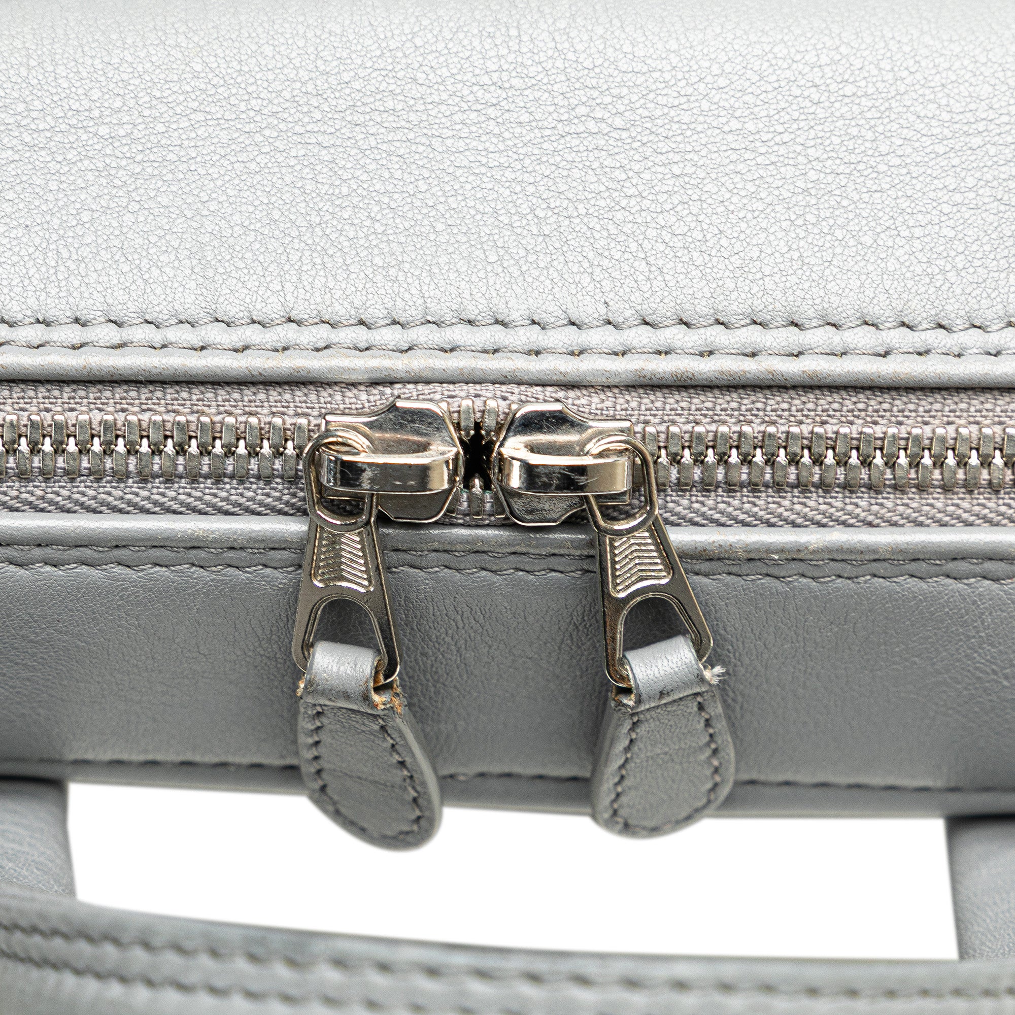 Medium Leather Triangle Duffle Bag