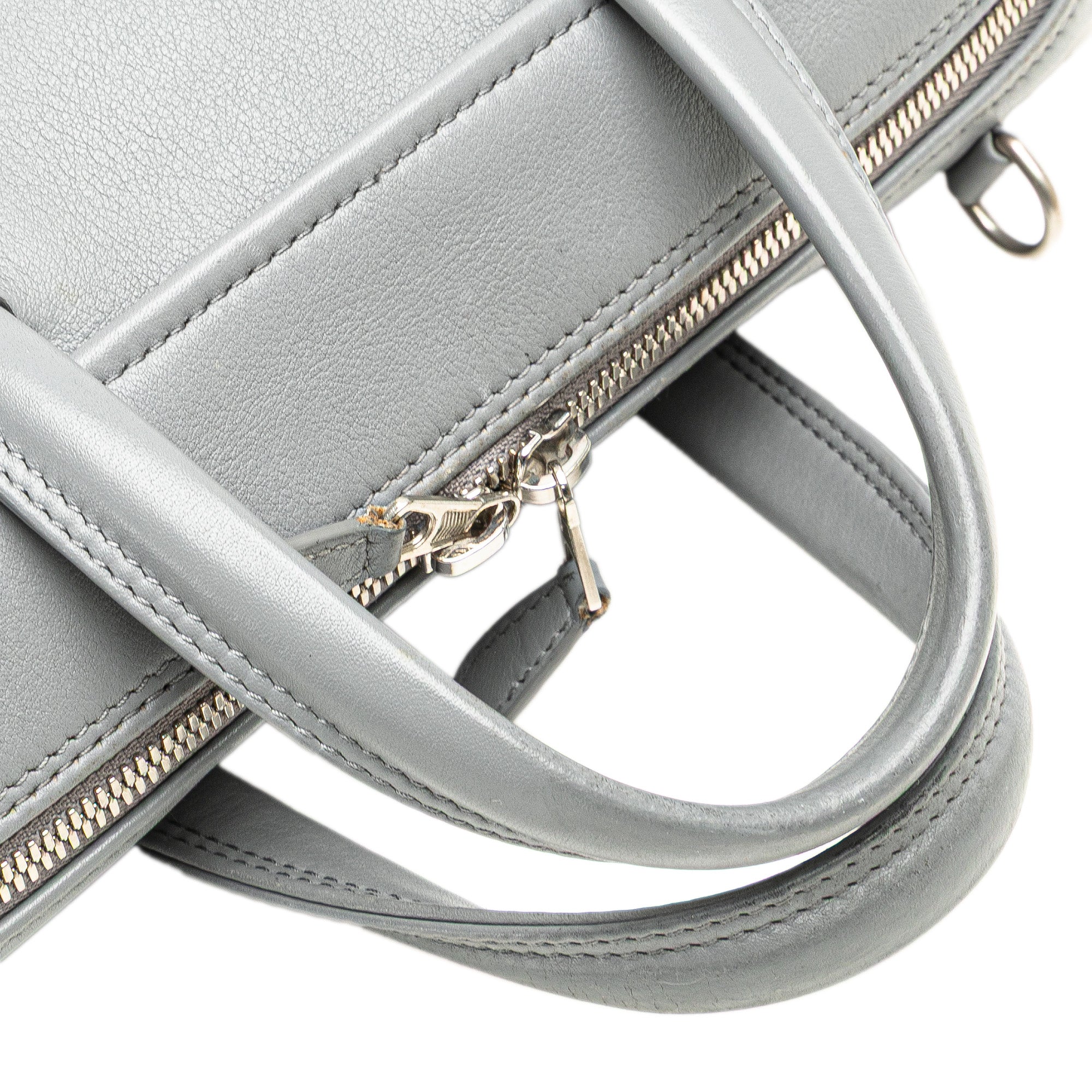 Medium Leather Triangle Duffle Bag