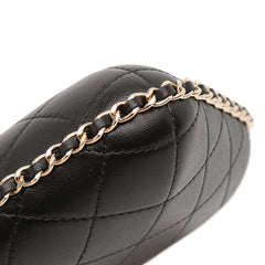 CC Quilted Lambskin Chain Around Phone Holder