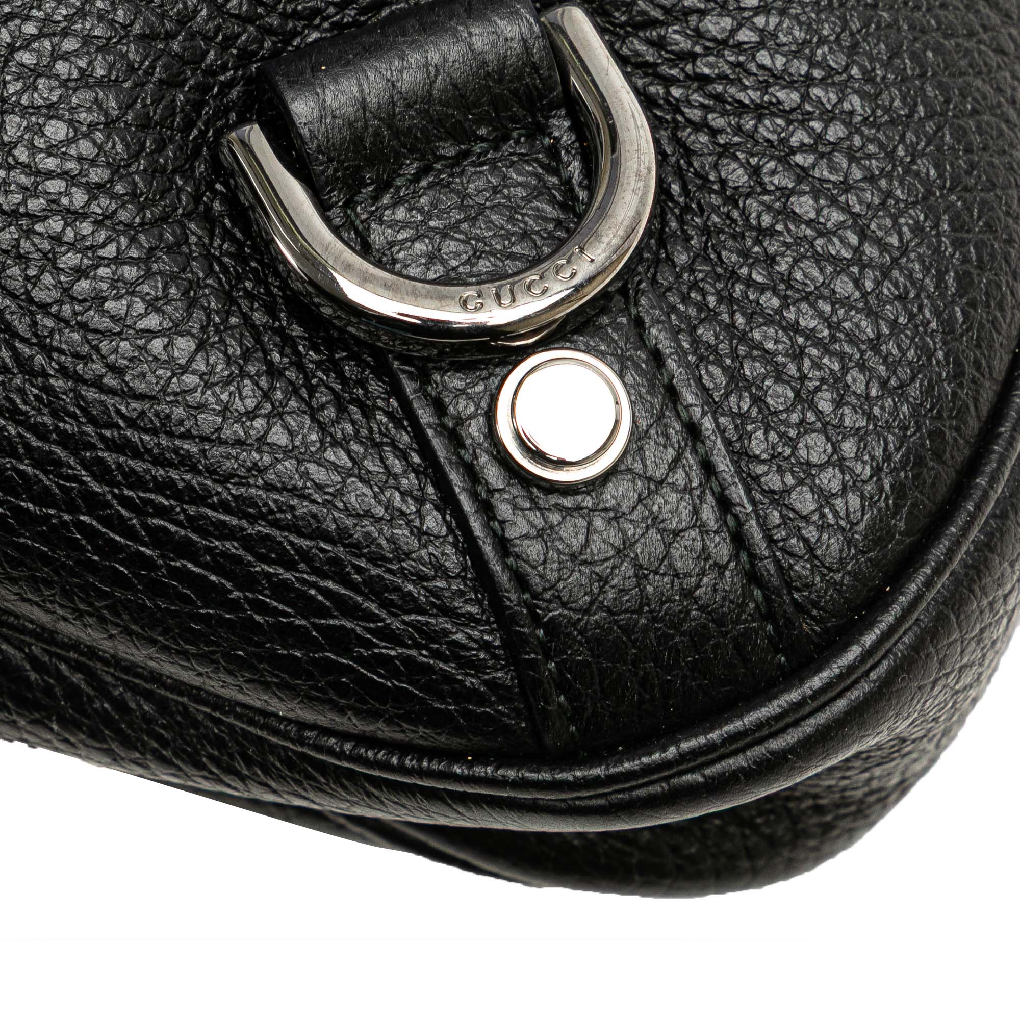 Pebbled Leather Abbey D Ring Shoulder Bag