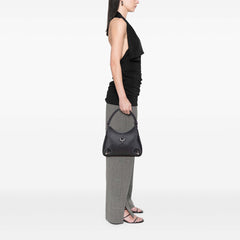 Pebbled Leather Abbey D Ring Shoulder Bag