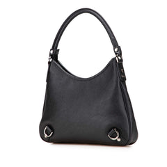 Pebbled Leather Abbey D Ring Shoulder Bag