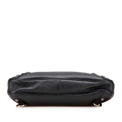 Pebbled Leather Abbey D Ring Shoulder Bag