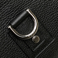 Pebbled Leather Abbey D Ring Shoulder Bag