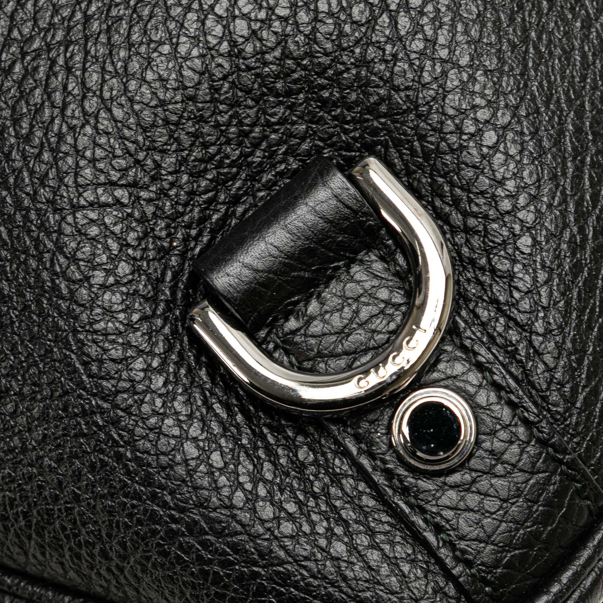 Pebbled Leather Abbey D Ring Shoulder Bag