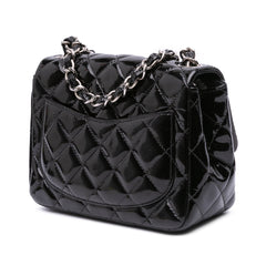 Mini Square Classic Patent Single Flap