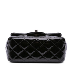 Mini Square Classic Patent Single Flap