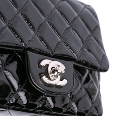 Mini Square Classic Patent Single Flap