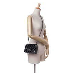 Mini Square Classic Patent Single Flap