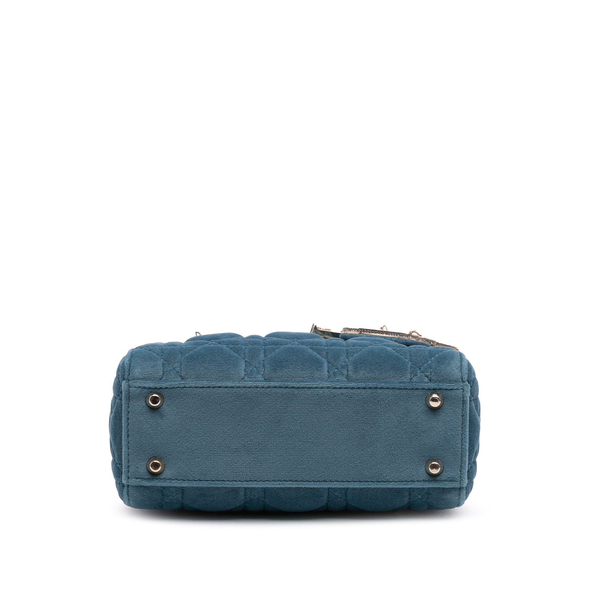 Mini Velvet Cannage Lady Dior