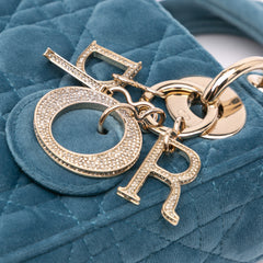 Mini Velvet Cannage Lady Dior
