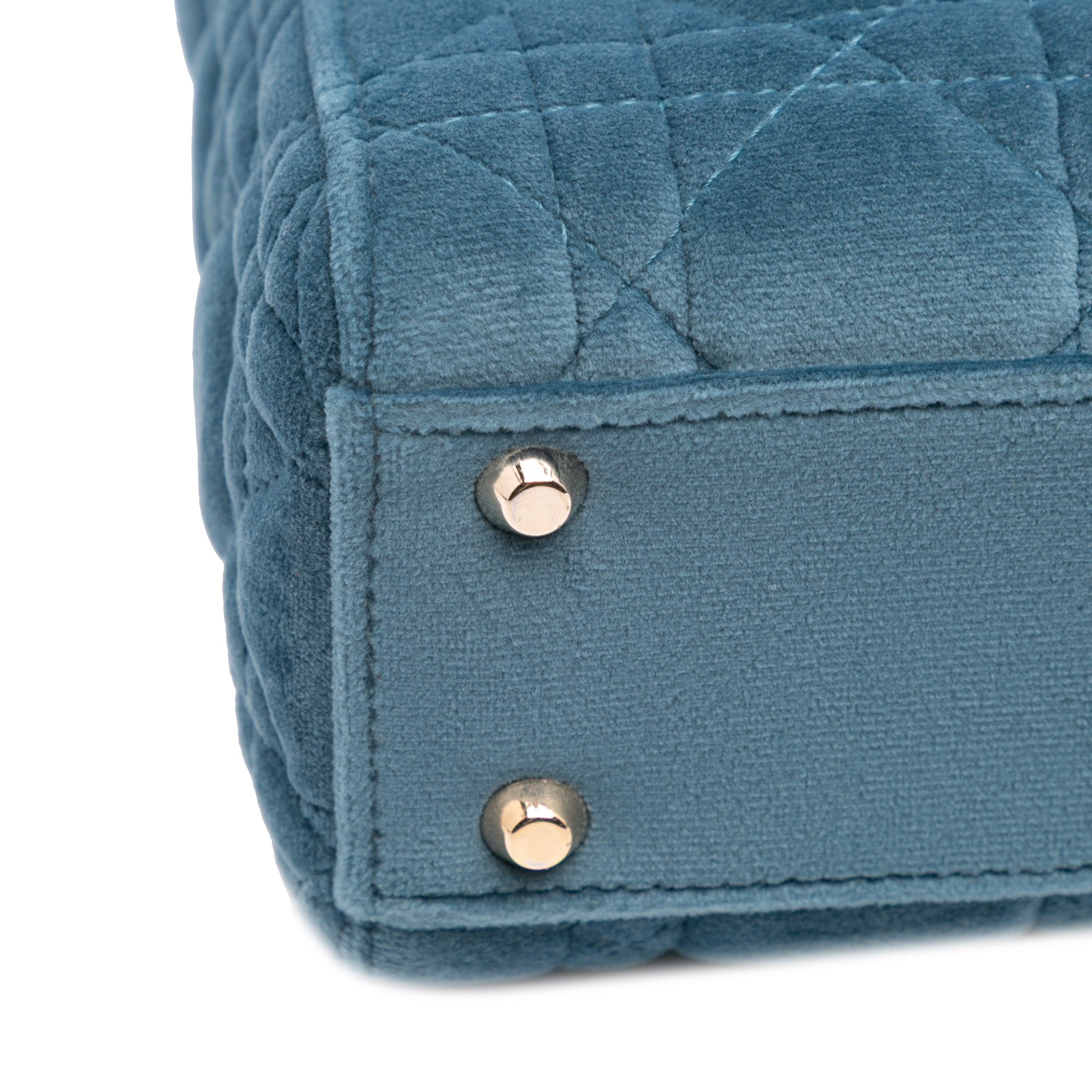 Mini Velvet Cannage Lady Dior