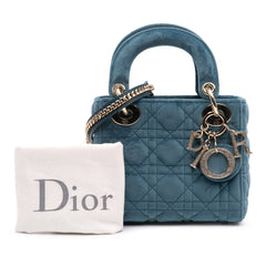 Mini Velvet Cannage Lady Dior