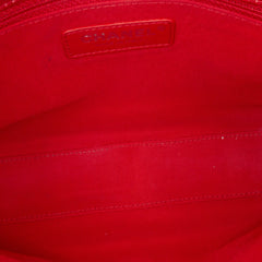 CC Quilted Crumpled Calfskin and Grosgrain Flap