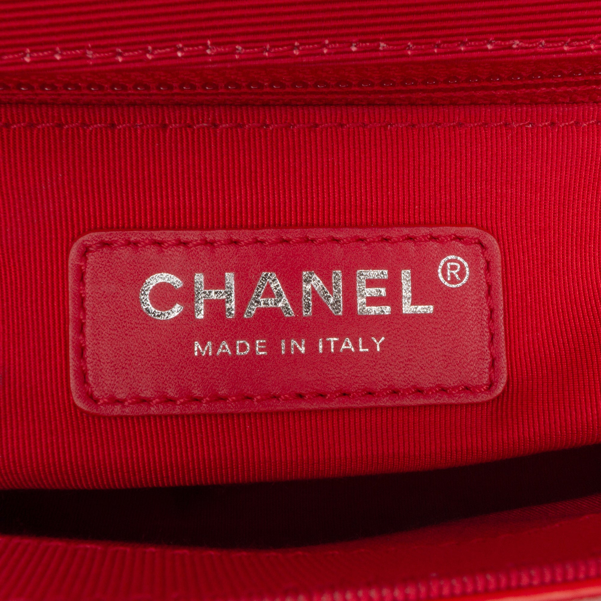 CC Quilted Crumpled Calfskin and Grosgrain Flap