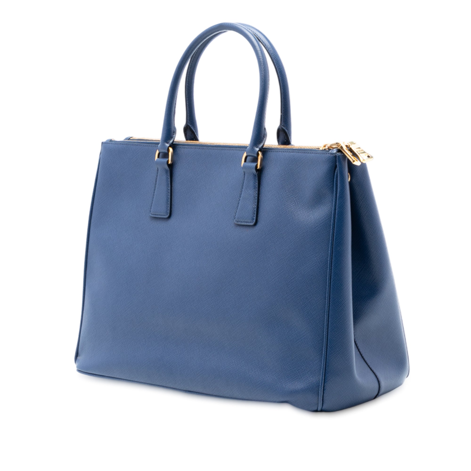 Large Saffiano Lux Galleria Double Zip Tote