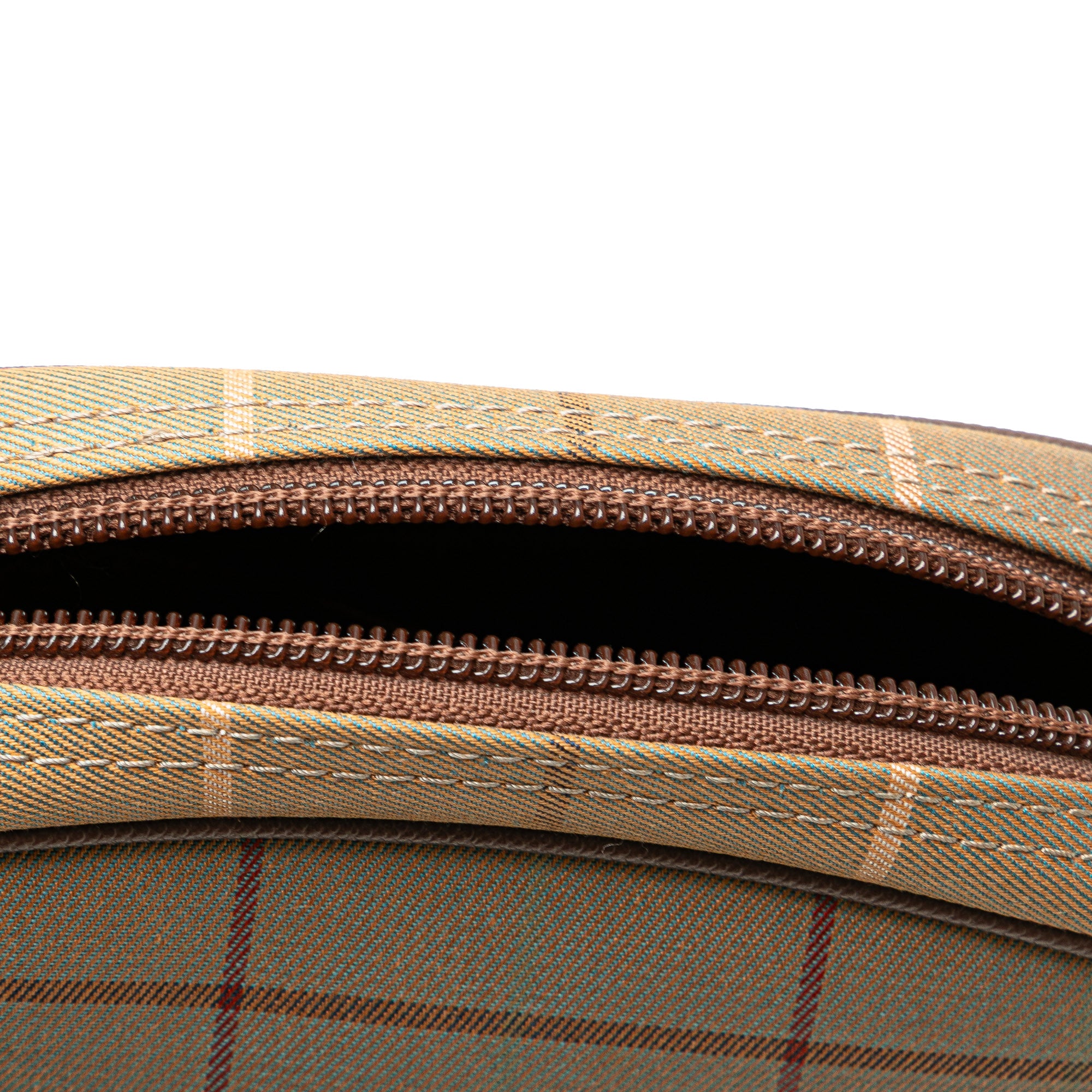 Vintage Check Canvas Clutch