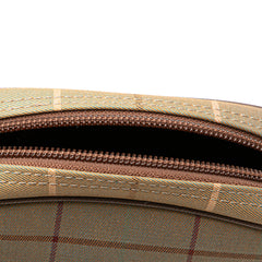 Vintage Check Canvas Clutch
