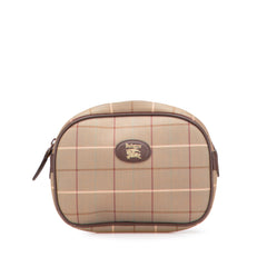 Vintage Check Canvas Clutch
