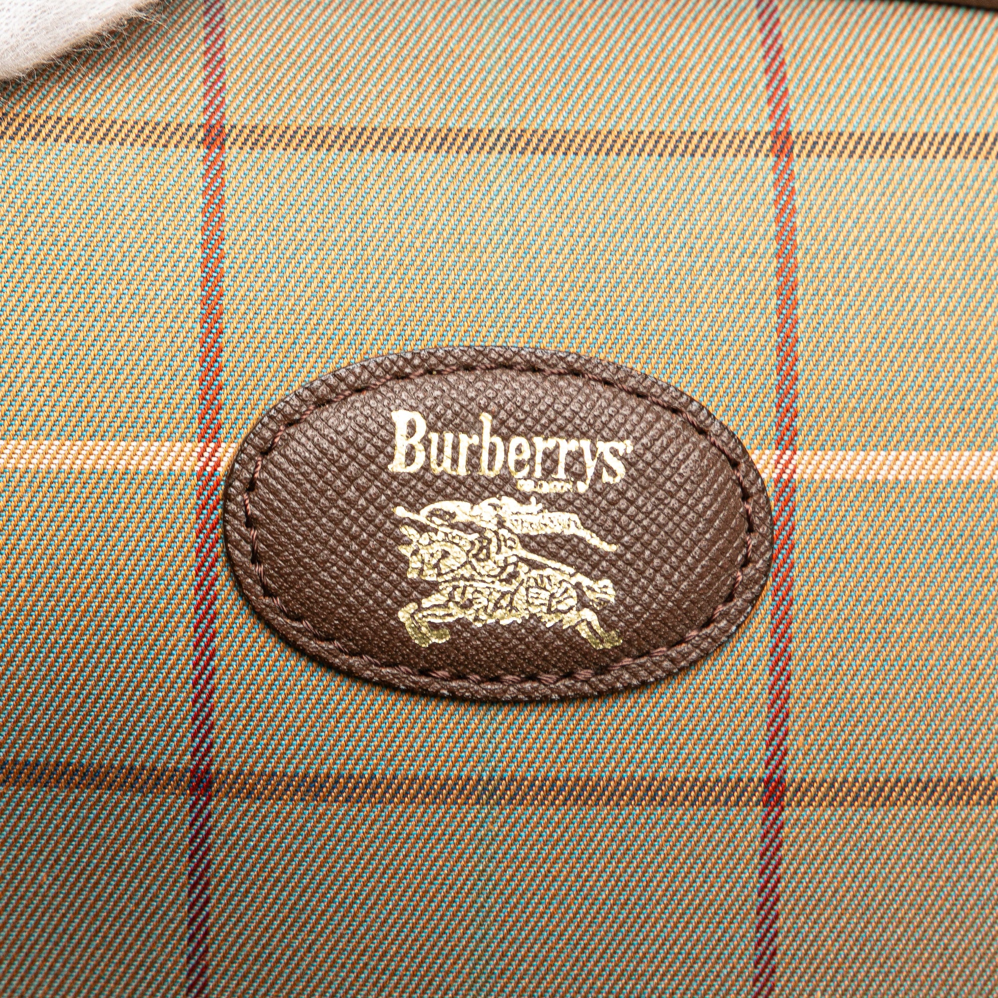 Vintage Check Canvas Clutch