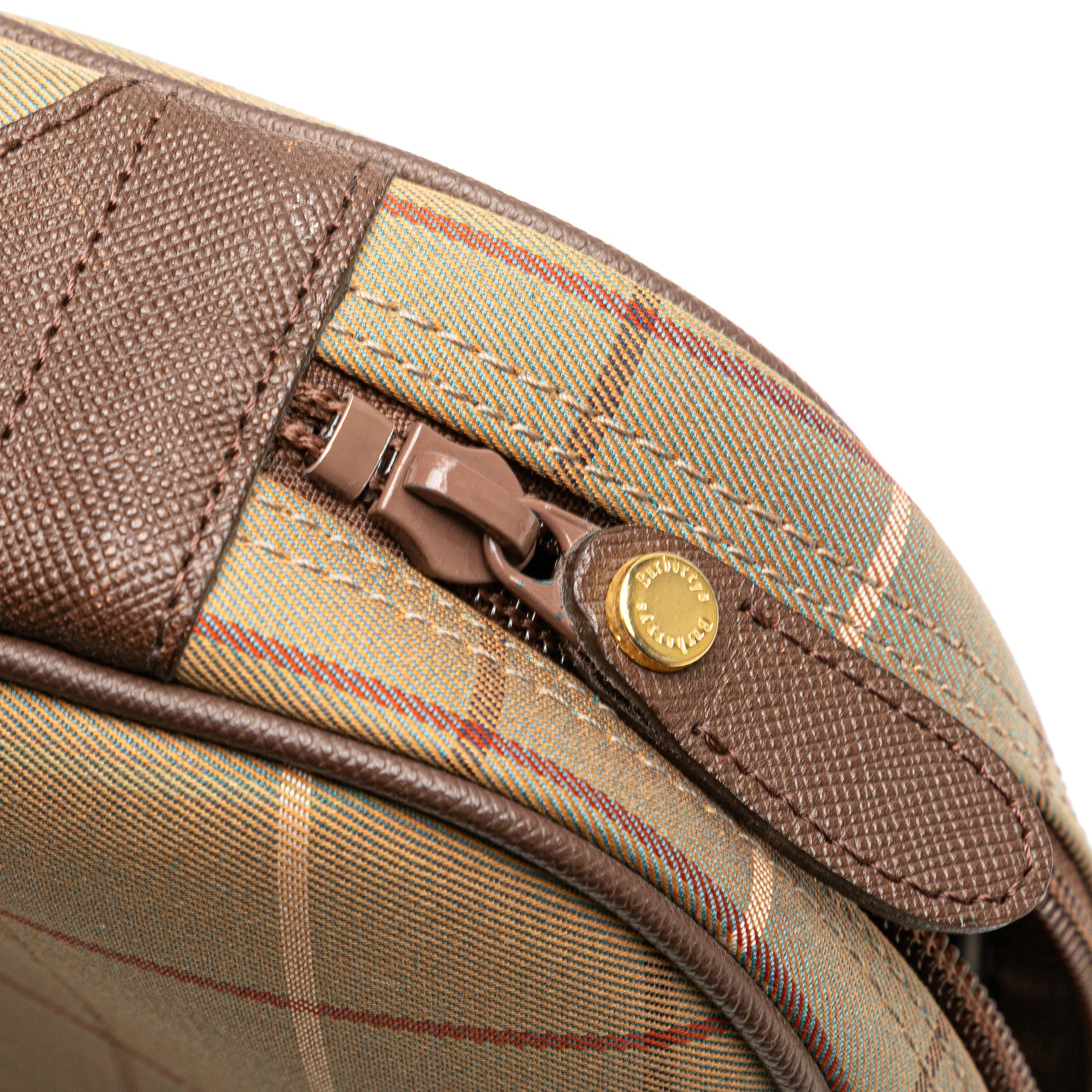 Vintage Check Canvas Clutch