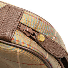 Vintage Check Canvas Clutch
