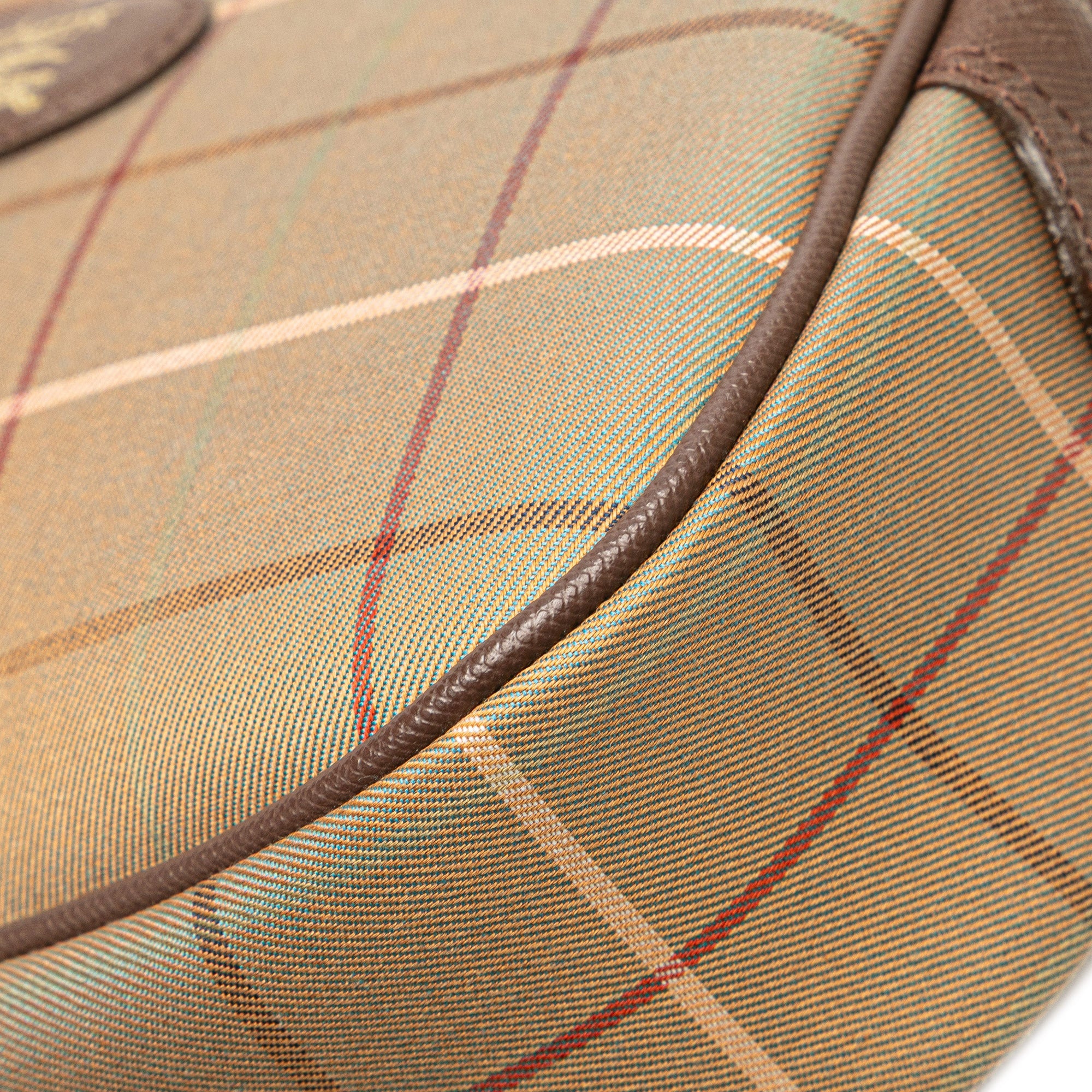 Vintage Check Canvas Clutch