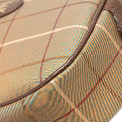 Vintage Check Canvas Clutch