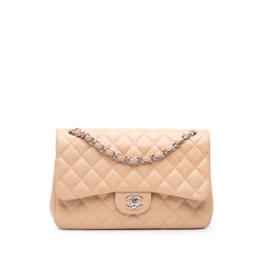 Jumbo Classic Lambskin Double Flap