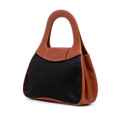 Canvas Bamboo Handbag