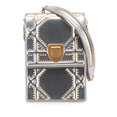 Metallic Studded Calfskin Vertical Diorama