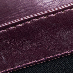 Glazed Matelasse Portobello Flap Bag