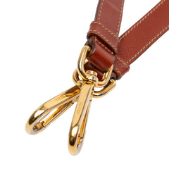 Tessuto Zip Double Buckle Messenger Bag