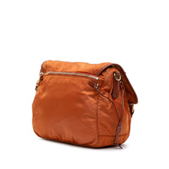 Tessuto Zip Double Buckle Messenger Bag
