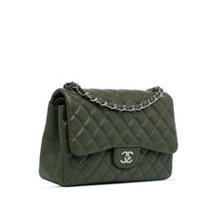 Jumbo Classic Caviar Double Flap