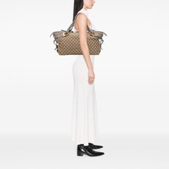 Medium GG Canvas Bamboo Bar Tote