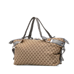 Medium GG Canvas Bamboo Bar Tote