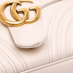 Small GG Marmont Matelasse Leather Top Handle Bag