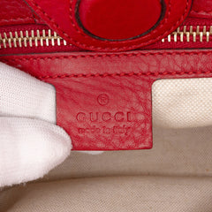 Medium Calfskin Bamboo Shopper Satchel