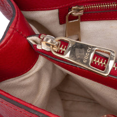 Medium Calfskin Bamboo Shopper Satchel