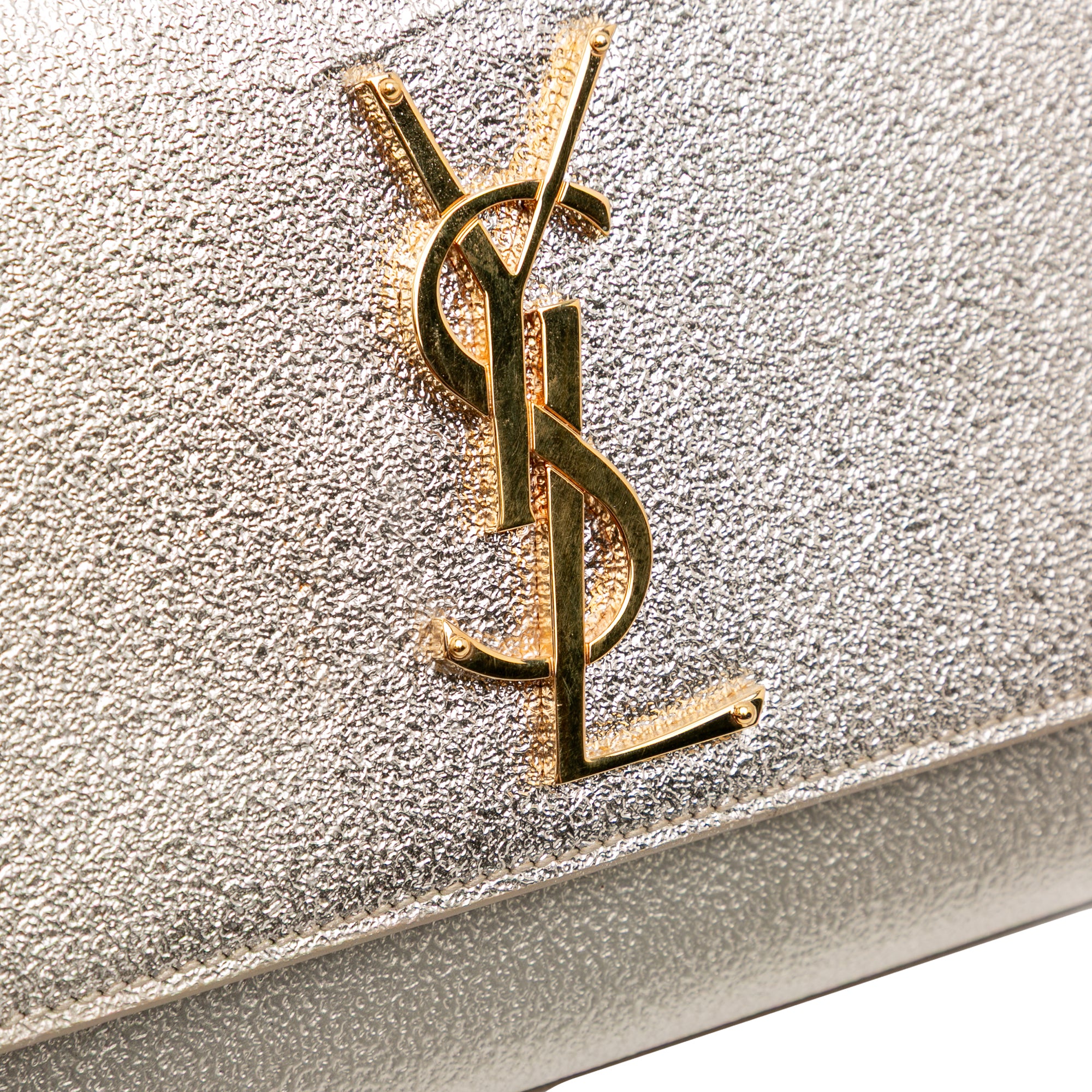 Metallic Calfskin Cassandre Clutch