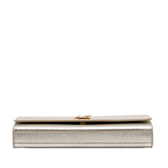 Metallic Calfskin Cassandre Clutch