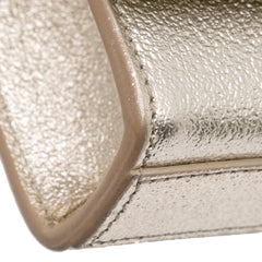 Metallic Calfskin Cassandre Clutch