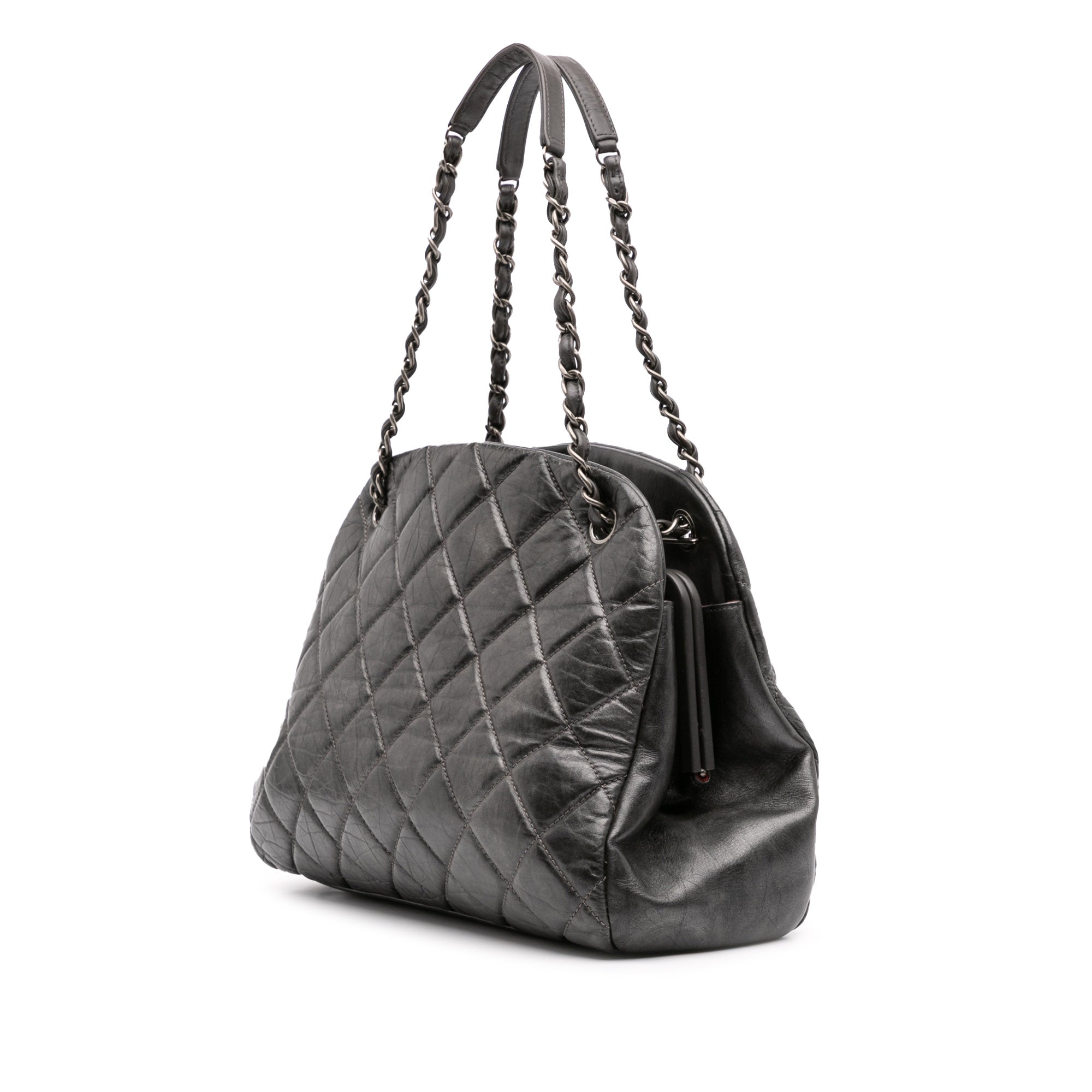 Large Aged Calfskin Just Mademoiselle Bowling Bag