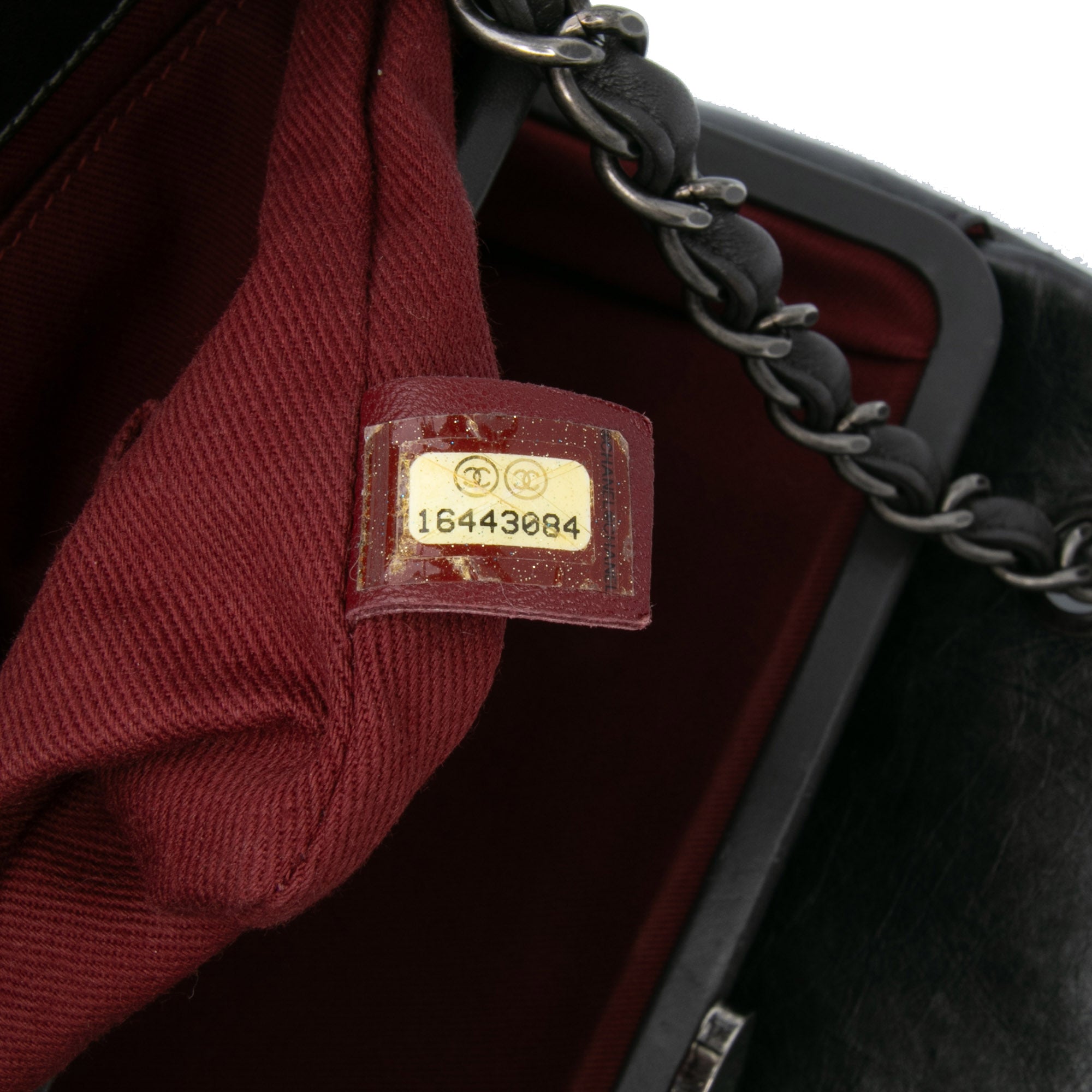 Large Aged Calfskin Just Mademoiselle Bowling Bag