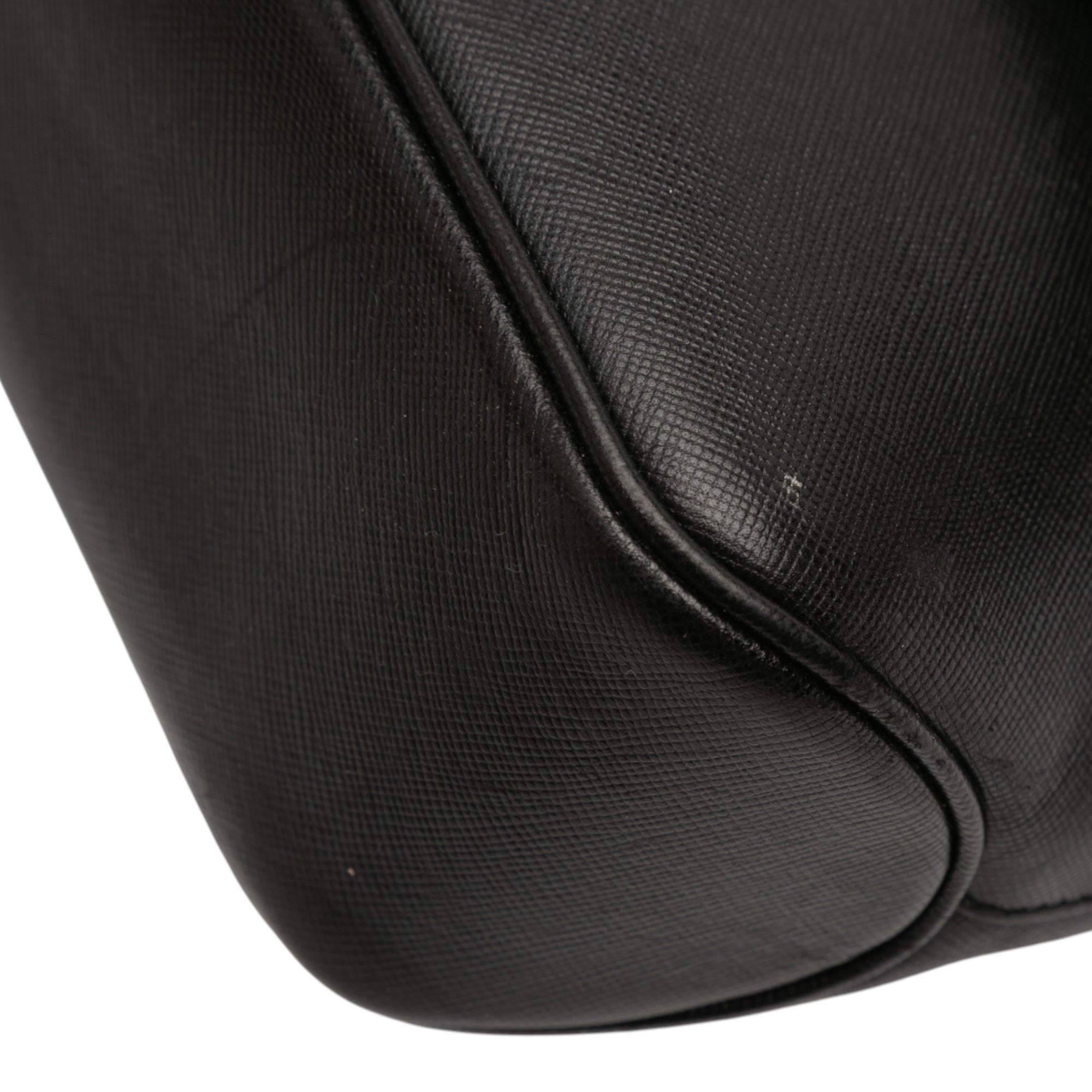 Leather Gancini Shoulder Bag