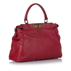 Medium Peekaboo Leather Satchel_1